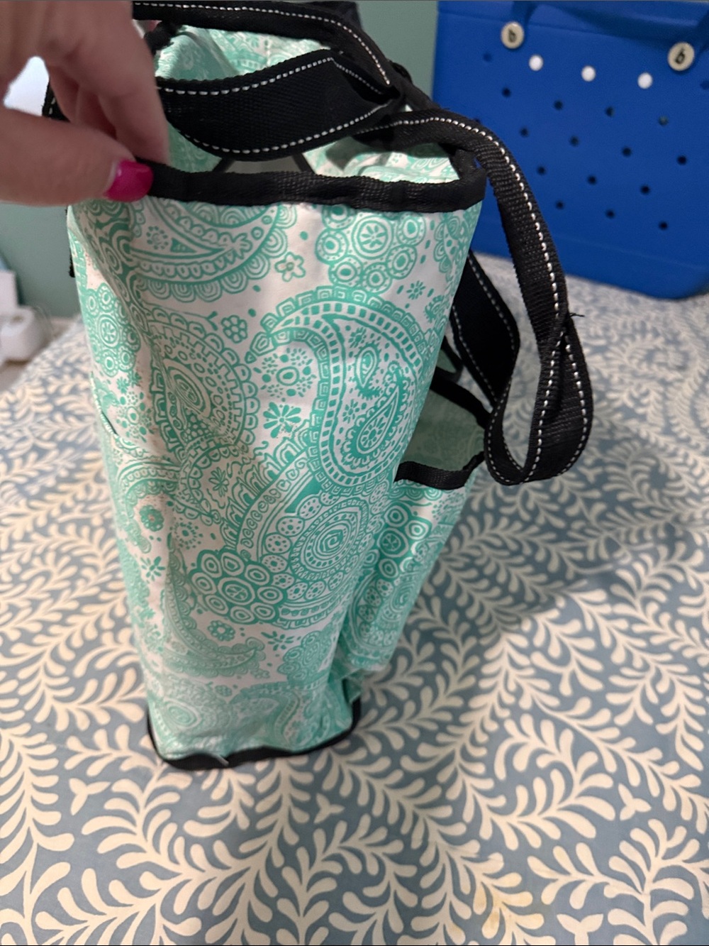 Scout Mint Paisley Pocket Organizer Tote - Picture 4 of 8